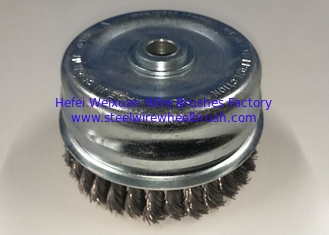 China Surface Cleaning 5 Inch Heavy Duty Double Layer Cup Body Twist Knotted Cup Brush supplier