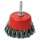 3 Inch Knotted Wire Cup Brush with 6mm Shank for Paint Removal supplier